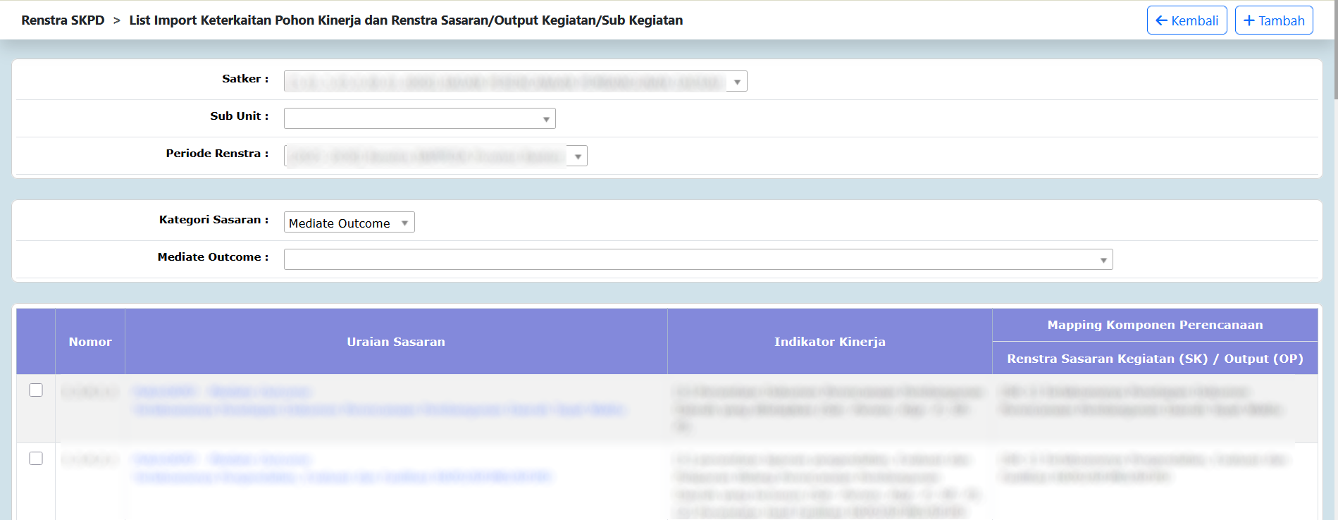 Renstra-list_Import Keterkaitan Pohon Kinerja dan Renstra Sasaran_Output Kegiatan_Sub Kegiatan.png